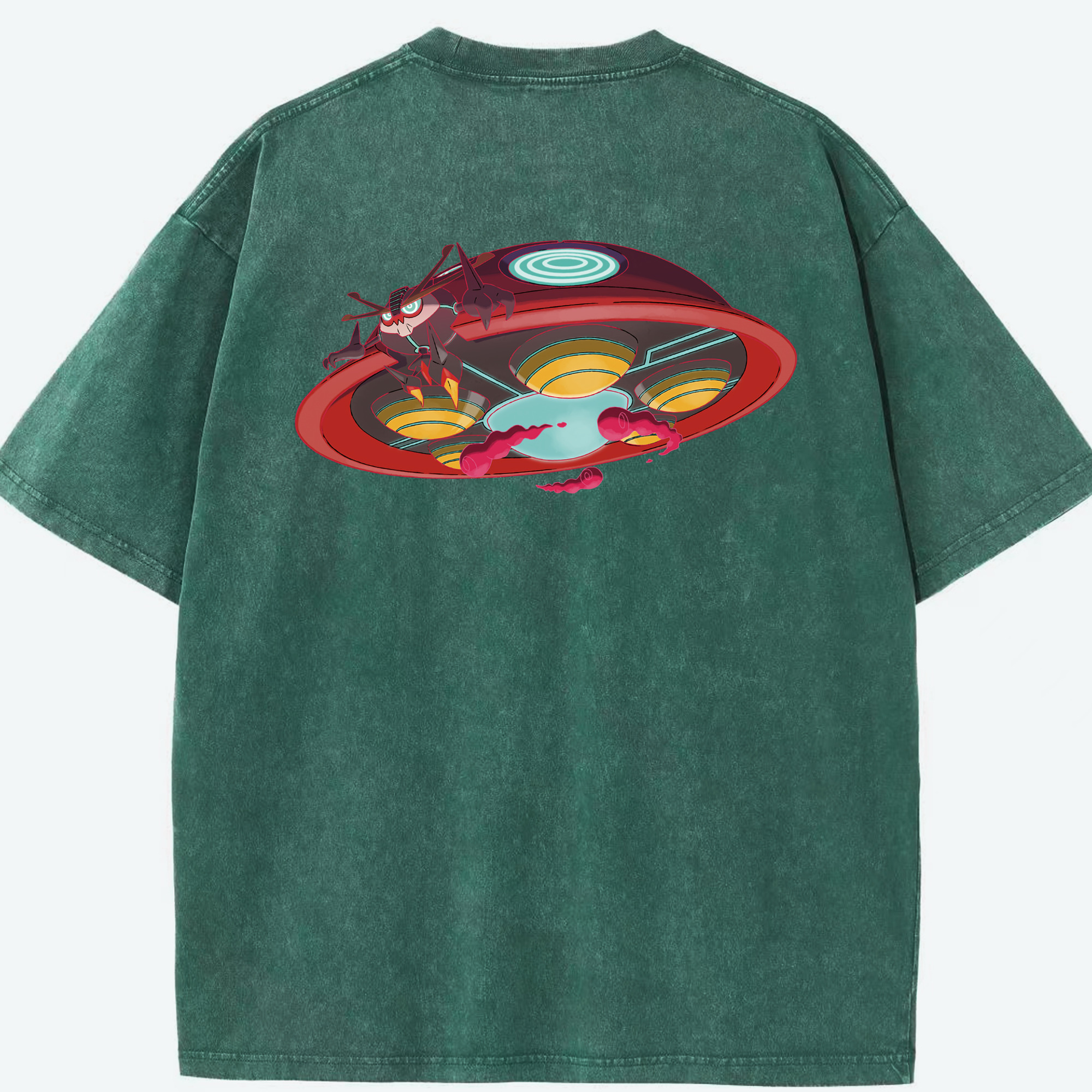 （画像用） ポケットモンスター Pokémon 綿100% ヴィンテージ風 半袖Tシャツ（背面プリント）